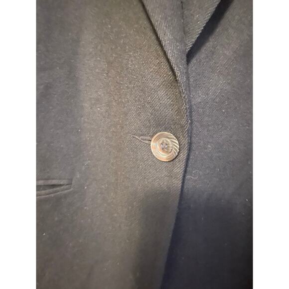Sag Harbor black wool blazer collar button pockets lined shoulder pads  18 - Picture 4 of 8